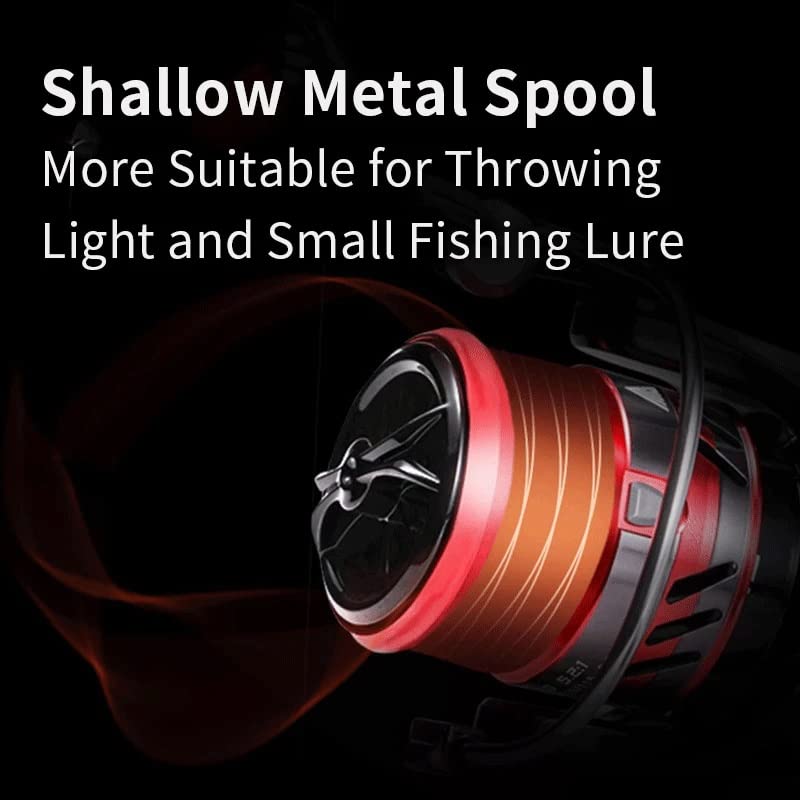 Moulinet spinning 2000 bobine shallow pour pêche carnassier eau douce - 6