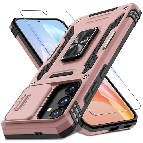 Coque Samsung S24 FE évitez les bris d'écran et rayures caméra avec cette armure or