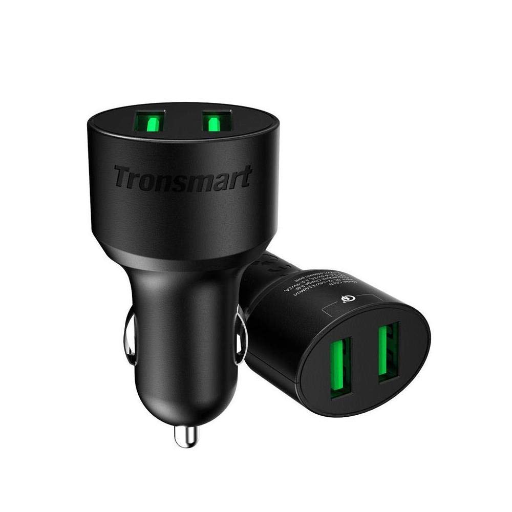 Tronsmart CC2TF Çift USB Çıkışlı Qualcomm QC 3.0 Araç Şarj Cihazı