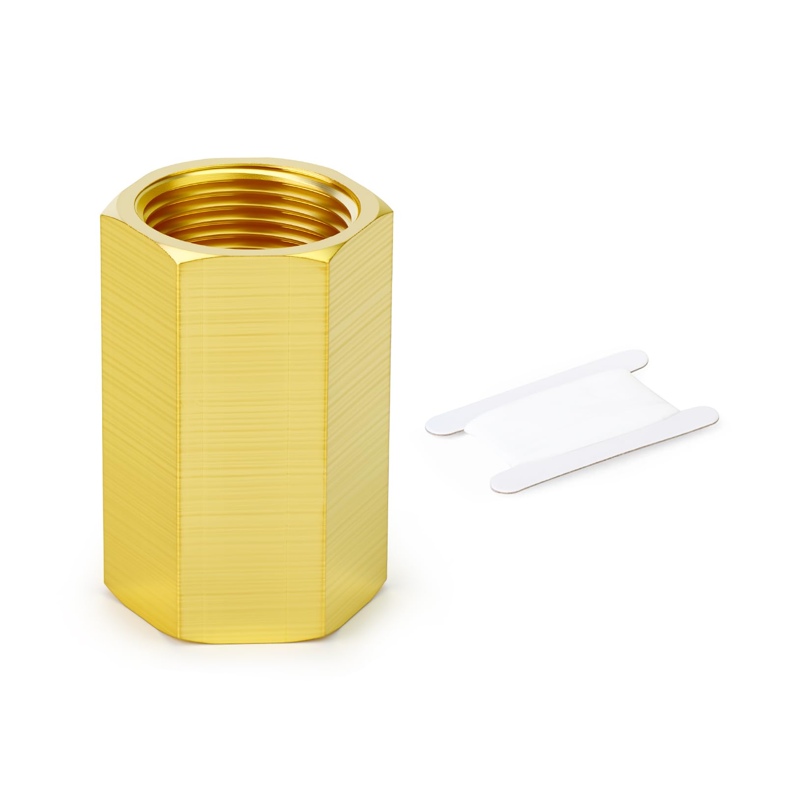 GASHER 3/4" FNPT Brass Long Nipple 2" Length Pipe Fitting
