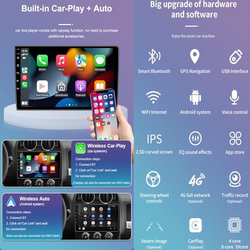 Autoradio Doble DIN 9" con GPS para A6 1999-2004 WiFi y DVD 4