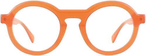 Gafas de lectura con bloqueo de luz azul, marco de acetato redondo, ligeras, anti rayos azules, gafas para juegos de computadora