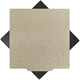 HICTOP 250 * 250mm Double Sided Textured Pei and Magnetic Build Plate PEI Bed with Adhesive for AnkerMake M5 3D Printers