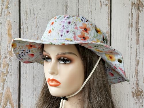 Image of Wide Brim Bucket Hat for Women Girl Men Boy