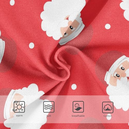 Christmas Santa Claus Girls' Underwear Cotton Winter Red Girls Briefs Soft Toddler Underwear 2T3