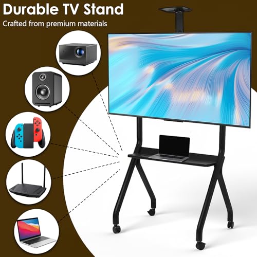 Soporte móvil ajustable para pantallas de 42-75 pulgadas miniatura 2