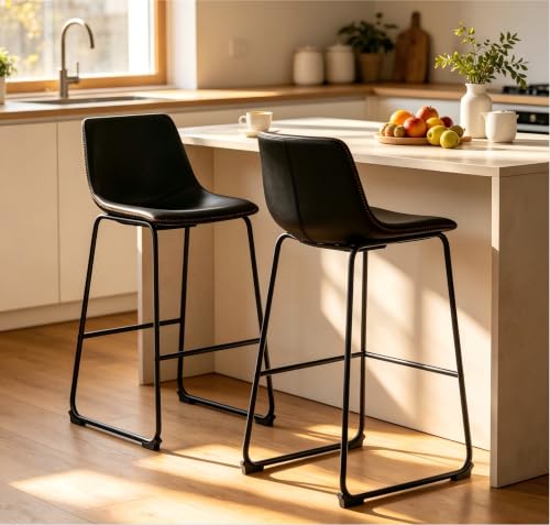 OLIXIS 26" Counter Height Bar Stools Set of 2 for Kitchen by OLIXIS - Used condition - US$85.20