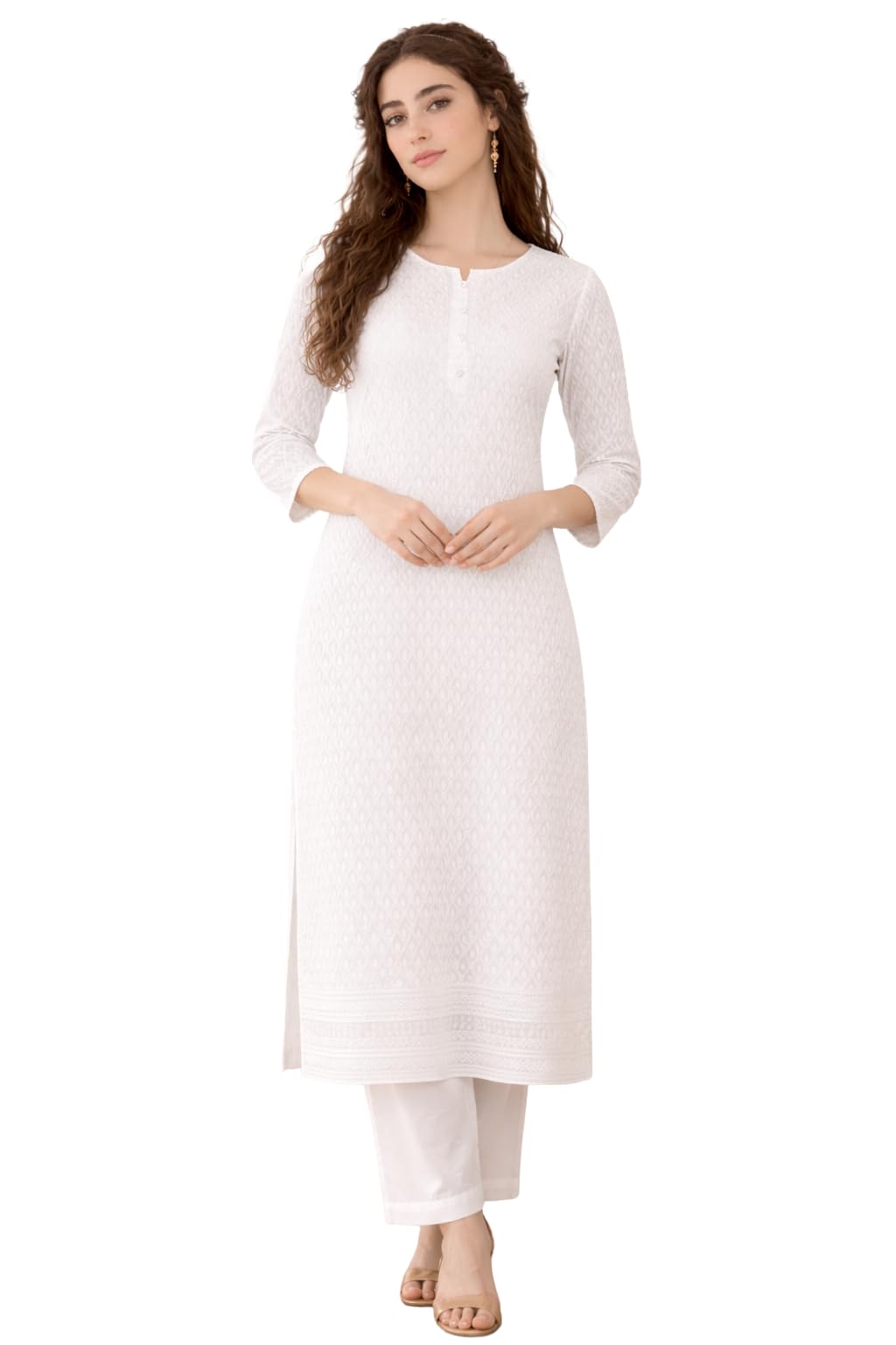 Chikankari Kurti | Lucknowi Chikankari Kurti | Chikankari Kurtis for Women | Chikankari Kurta for Women | Kurta for Women-picture-30