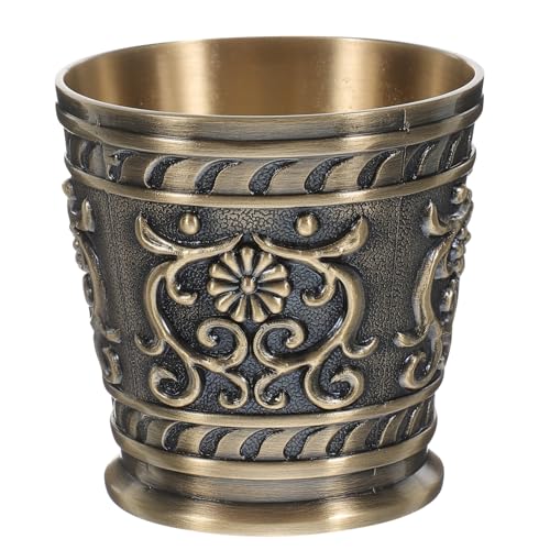 Cabilock bicchierino in bronzo tazze eleganti tazze vintage tazza di tè coppa di spumante arredamento d'epoca bicchieri di vino coppa d'epoca tazza di succo di metallo Whisky