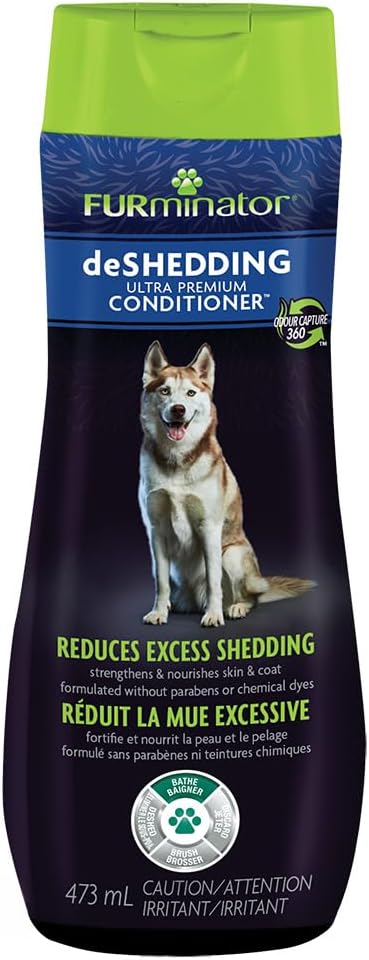 FURminator Ultra Premium deShedding Conditioner for Dogs, Helps Reduce Excess Shedding, 16 oz