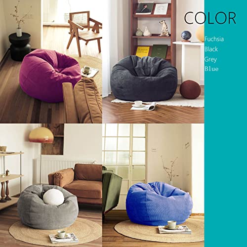 Bean Bag Chair Memory Foam Filled Bean Bag Chairs, Big Ultra Supportive Stuffed Bean Bag With Ultra Soft Corduroy Cover, Multiple Sizes And Colors For Adults, Teens #TOP5