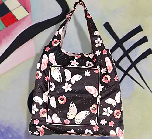 Image of Designer Pattern Reusable and Foldable Shopping Bag /Tote Hand bag /Travel Bag /Grocery Bag | Heavy Duty, Eco Friendly | Compact, Lightweight and Convenient