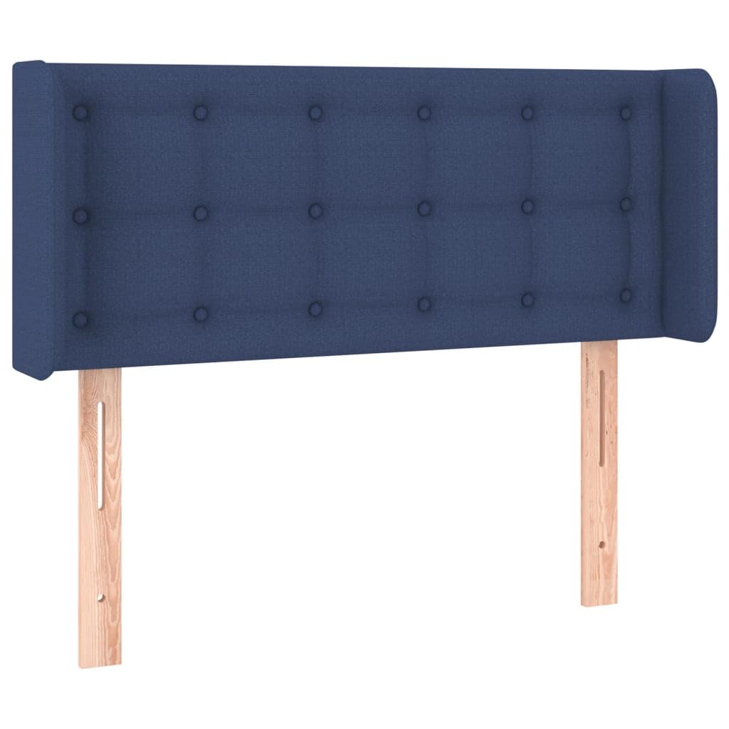 Cabecero LED azul regulable en altura 83x16x78/88cm con tira luminosa RGB y USB 5V