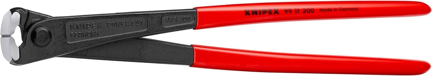 KNIPEX Tenaza rusa de fuerza gran efecto palanca con cartulinas autoservicio recubiertos de plástico 300 mm, 99 11 300 SB