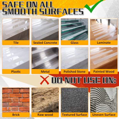 Image of Transparent Anti Slip Tape, Waterproof Grip Tapes for Stairs,2 inch X 15'