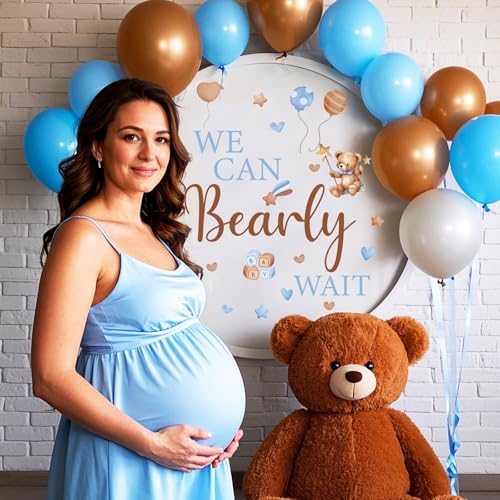 Vinilo Decorativo Bearly Wait Blue and Brown 13.7x11.8 in miniatura 6