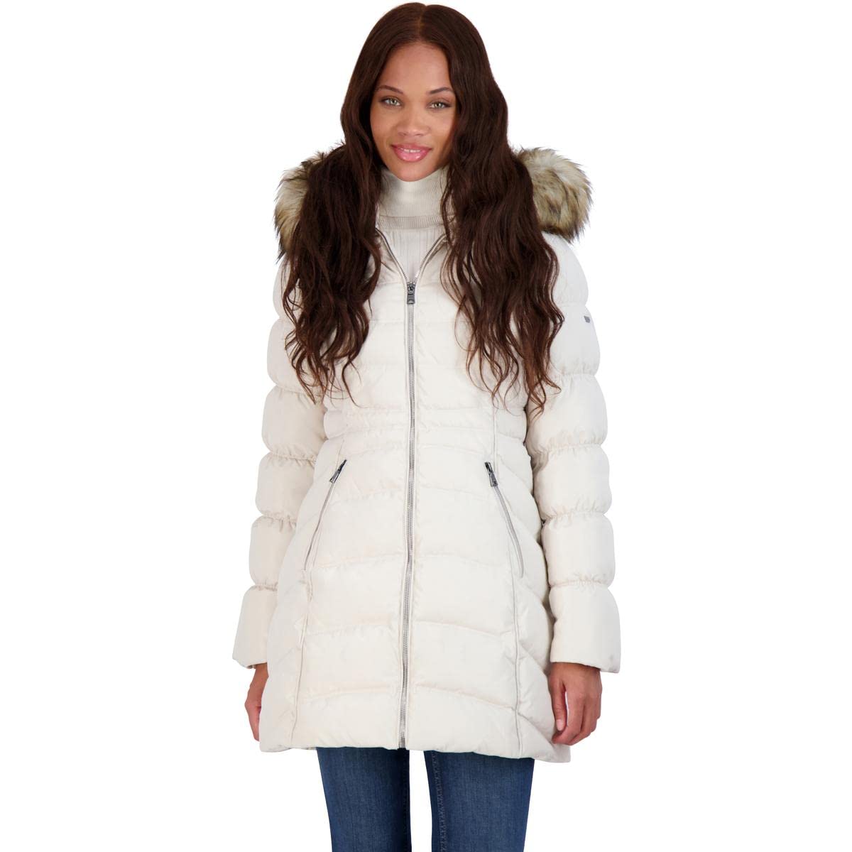 希少⭐️rough and swell フーデッドジャケット ホワイト S 日の丸 Amazon.com: Laundry by Shelli Segal Women's Quilted Mid-Length