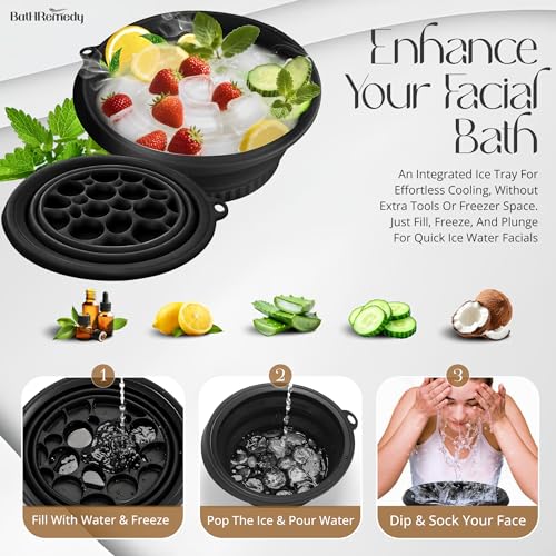 Image of Ice Face Bowl for Skin Care, Black
