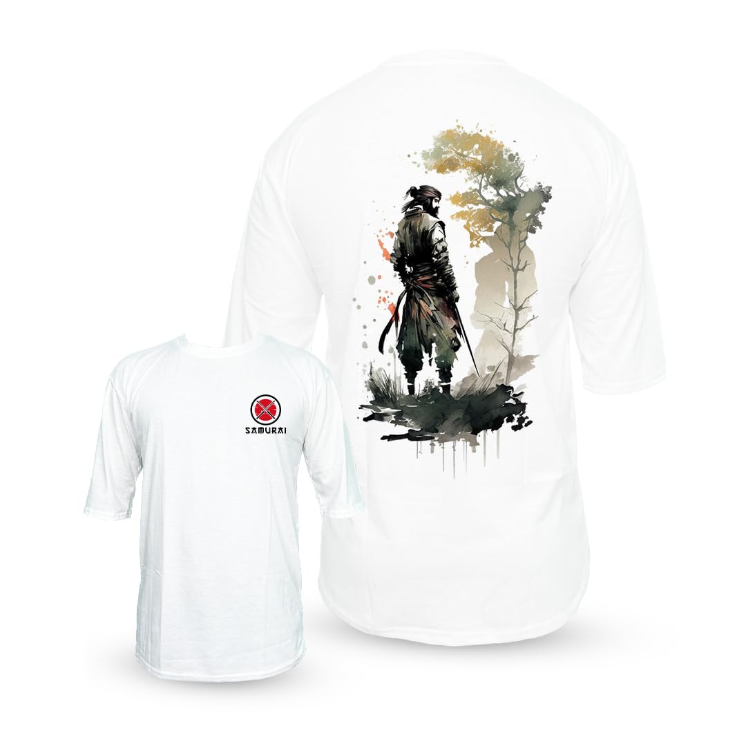 ClassicYouthSamurai Printed - Oversized Baggy White T-Shirt