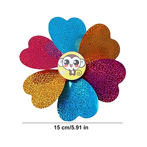 Cata-guiador bicicleta infantil,Pinwheel -íris para decoração guidão bicicleta infantil - Pinwheel f