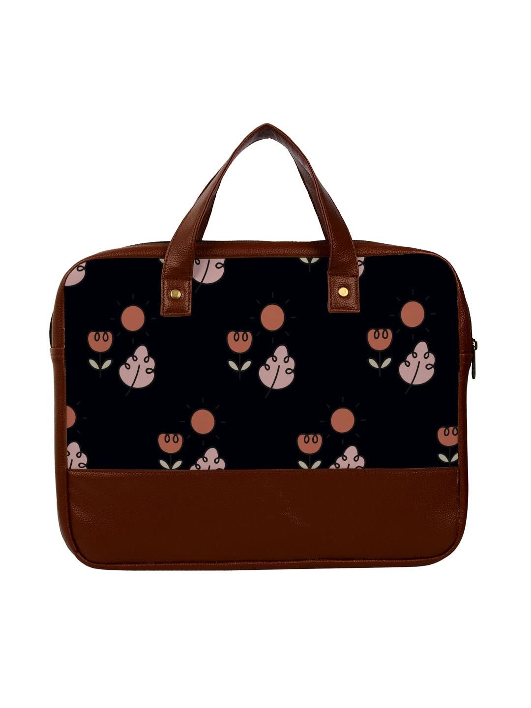 Crazyify Multi Flower Plants Printed Leather Laptop Bag For Men & Women | Leather Laptop Bags/Briefcase with Screen Size Up to 15.6 Inch (B0B46FJN5G) Amazon Price History, Amazon Price Tracker