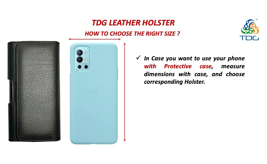 TDG Pu Leather Pouch Cover Holster Belt Clip Case Magnetic Cover Compatible for Apple iPhone Latest mobiles (iPhone 15 Pro) 1
