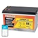 Produktbild FEENCE 12V 300Ah Bluetooth LiFePO4 Batterie, 200A BMS Bluetooth Lithium Batterie 12v 300ah, bis zu 15000 Zyklen, Max.3840Wh Energie mit Low Temp Cut off, perfekt für RV, Solar, Trolling Motor