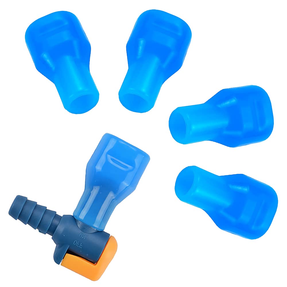 Skystuff Replacement Bite Valve and 5Pcs Silicone Mouthpiece for Outdoor Backpack Hydration Bladder Reservoir