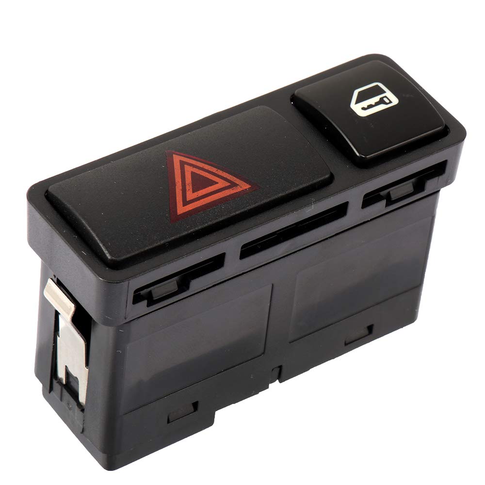 Hazard Warning Light Emergency Flasher Switch Door Central Lock Locking Switch Replacement fits for 2000 BMW 323Ci 328Ci 1999-2000 BMW 323i 2001-2005 325Ci 325i 325Xi 330i 330Xi 19