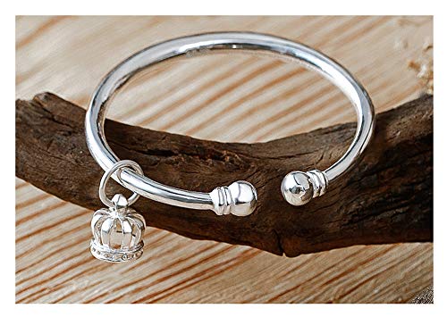 Pulsera de campana de palacio ajustable en plata maciza que no causa alergias 2