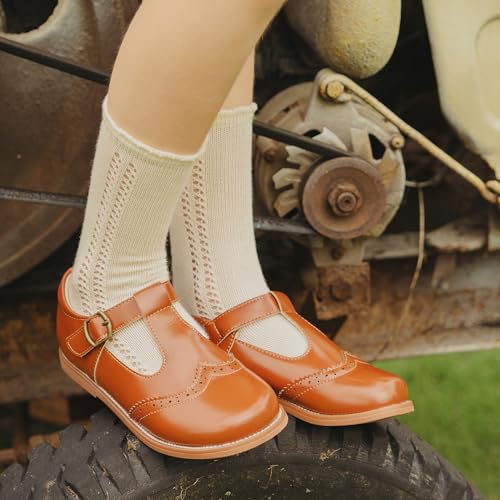 Image of Felix & Flora Toddler Little Girl Mary Jane Dress Shoes - Ballet Flats for Girl Party School Shoes
