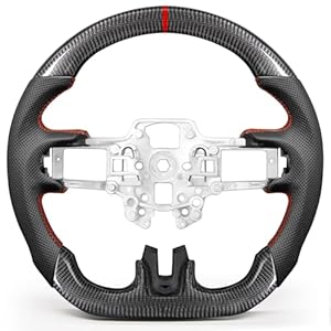 TESFEEL Kohlefaser Lenkrad für Mustang 2018-2023