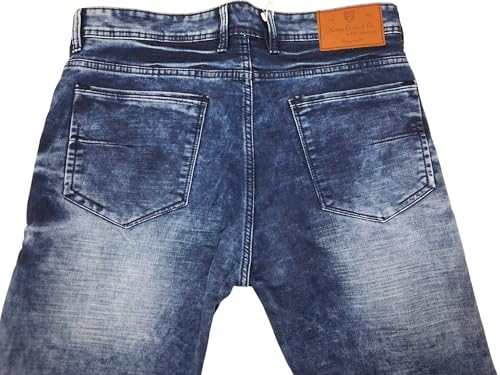 Image of HENRY CASTLE & CO Men's Regular Fit Stretchable Jeans | Classic Everyday Style | Premium Denim Material | Blue1
