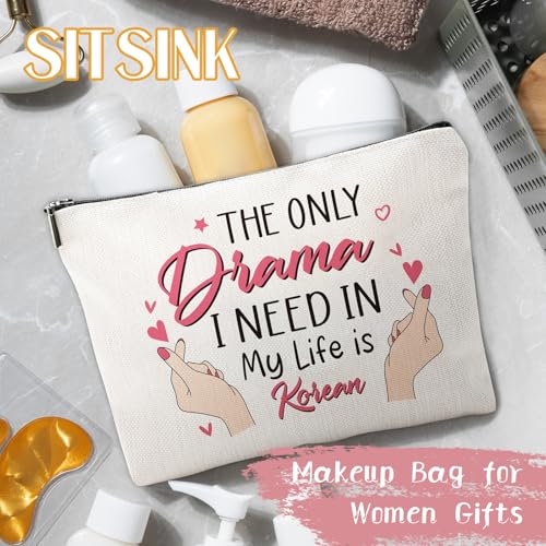Korean Drama Fan Gifts - Funny Gifts for K-pop Lovers, Small Makeup Bag Korean Stuff Merch Gifts for Women, Korean Accessories Essential Gifts for Friends Besties Birthday Christmas Gifts2