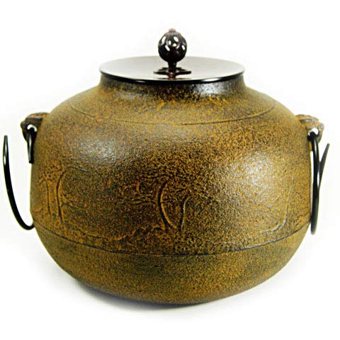 Amazon | 風炉釜 真形 （羽落） 浜松地紋 茶道具 | Minoru Park