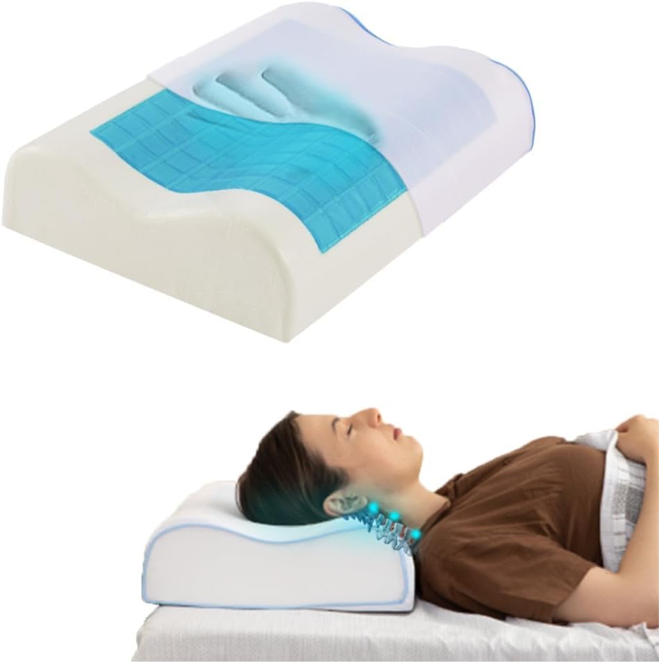 Cooling Memory Foam Pillow, Breathable Orthopedic Dominican