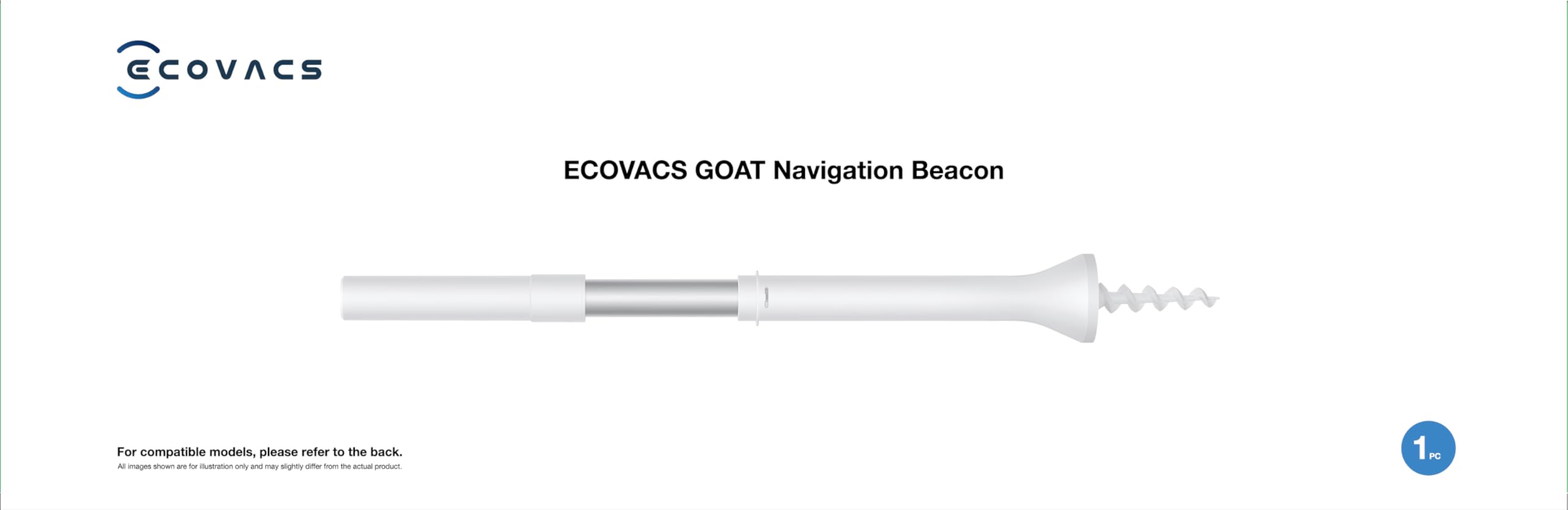 ECOVACS Goat O1200 RTK Robot Tondeuse (Navigation Beacon) — vue 2