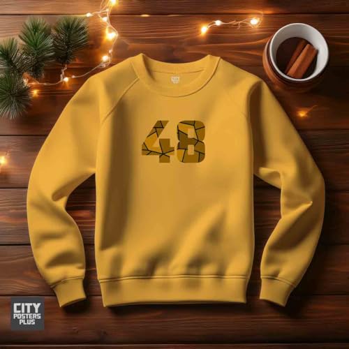 Sweatshirt 48 Number en molleton premium pour un style minimaliste durable - 3