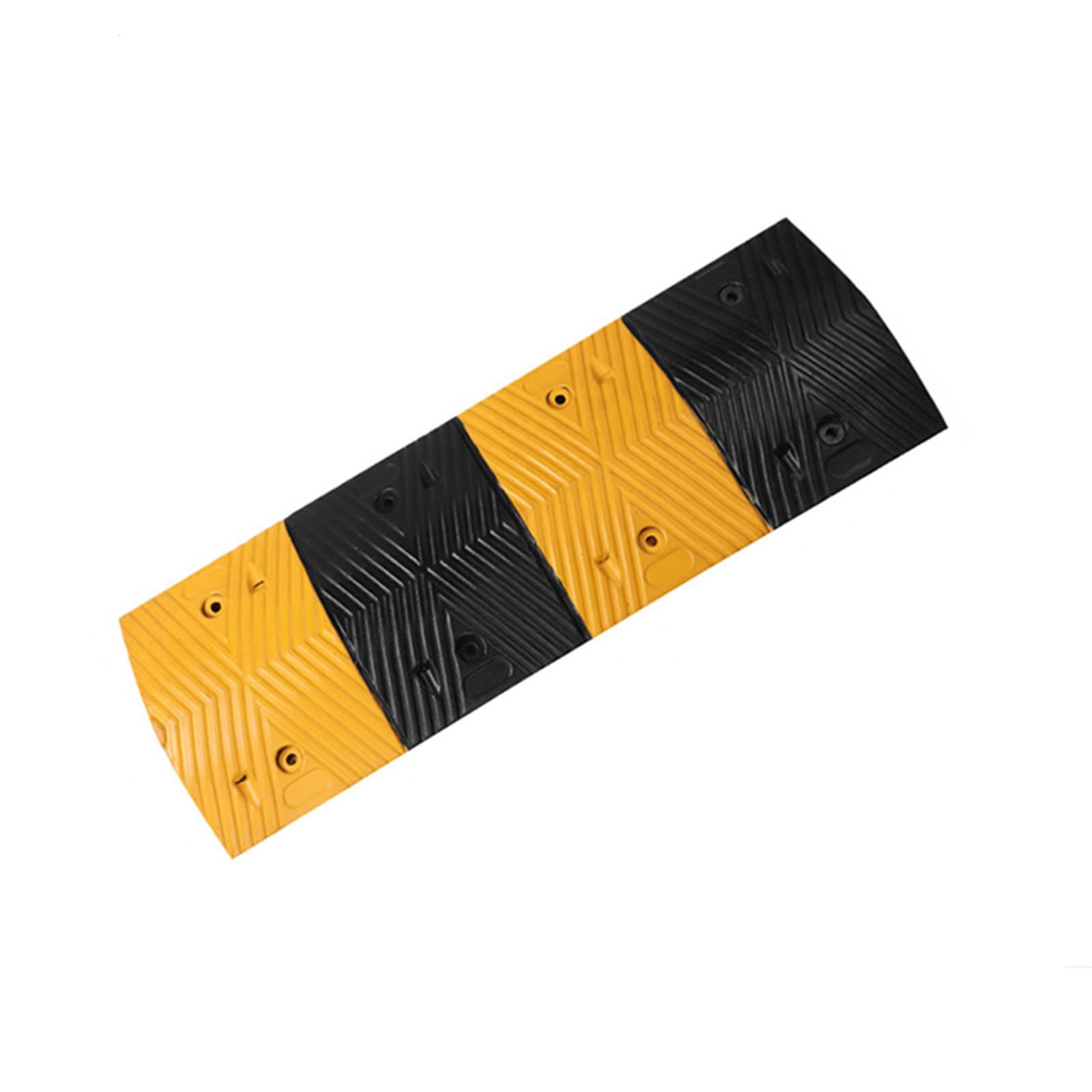 100Cm Speed Bump Parking Lot Entrance Deceleration Zone Rubber Vehicle Ramp Garage Car Uphill Mat School Deceleration Mat For Asphalt Concrete Gravel Driveway,100X35X4Cm,size_name-100x35x5CM