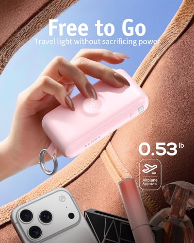Image of RORRY Flow Portable Charger 10000mAh 40W Wall Plug Power Bank Battery Pack