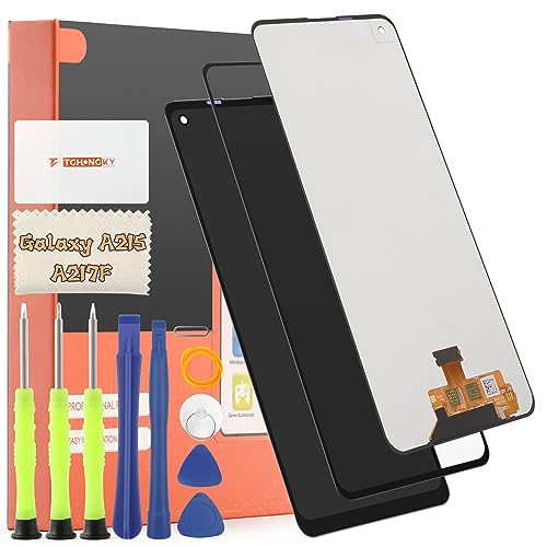 TGHongKy para Samsung Galaxy A21S Pantalla para Samsung Galaxy A21S A217F Pantalla LCD Reemplazo de Repuesto Ensamblaje Digitalizador con Reparación Herramientas - [Negro]