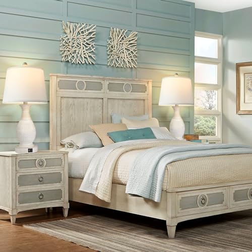 PARTPHONER Table Lamps Set of 2, Bedside Touch Lamp with USB C+A Charging Ports, Side Table Lamp with White Fabric Shade (LED Bulbs Included) - Image 7