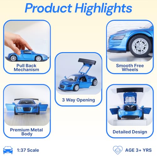 Image of Metal Die-cast 1:37 AUD - Blue