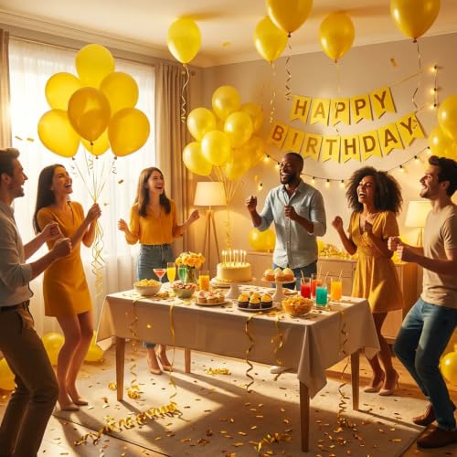 Image of Yellow Balloons Arch Kit,130pcs Light Yellow Balloons Garland