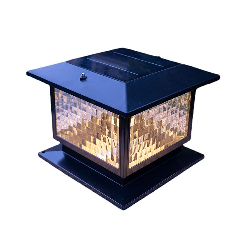 Lampe solaire extérieure pour piliers sombres et clôtures sans électricité