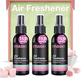 Mask - Air Freshener Spray, Bathroom Deodorizer, Travel Size Air Freshener, Long Lasting, Strong Odor Eliminator, Pet Odor Eliminator, Room Deodorizer, 10.2 Fl Oz, Marshmallow, Pack of 3