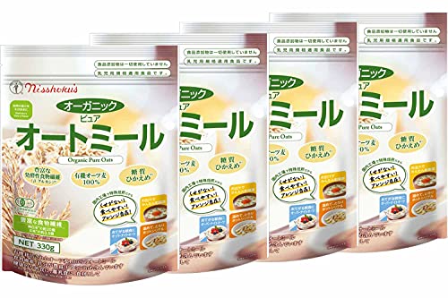 日食 オーガニックピュアオートミール 330g×4個