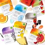 Freeman Naturals Facial Mask 12 Piece Variety Bundle, Peel-Off, Gel & Cream Face Masks, Hydrating, Brightening, & Nourishing Skincare, Natural Ingredients, Travel Size, 0.33 fl. oz./10 ml Sachets - Image 4