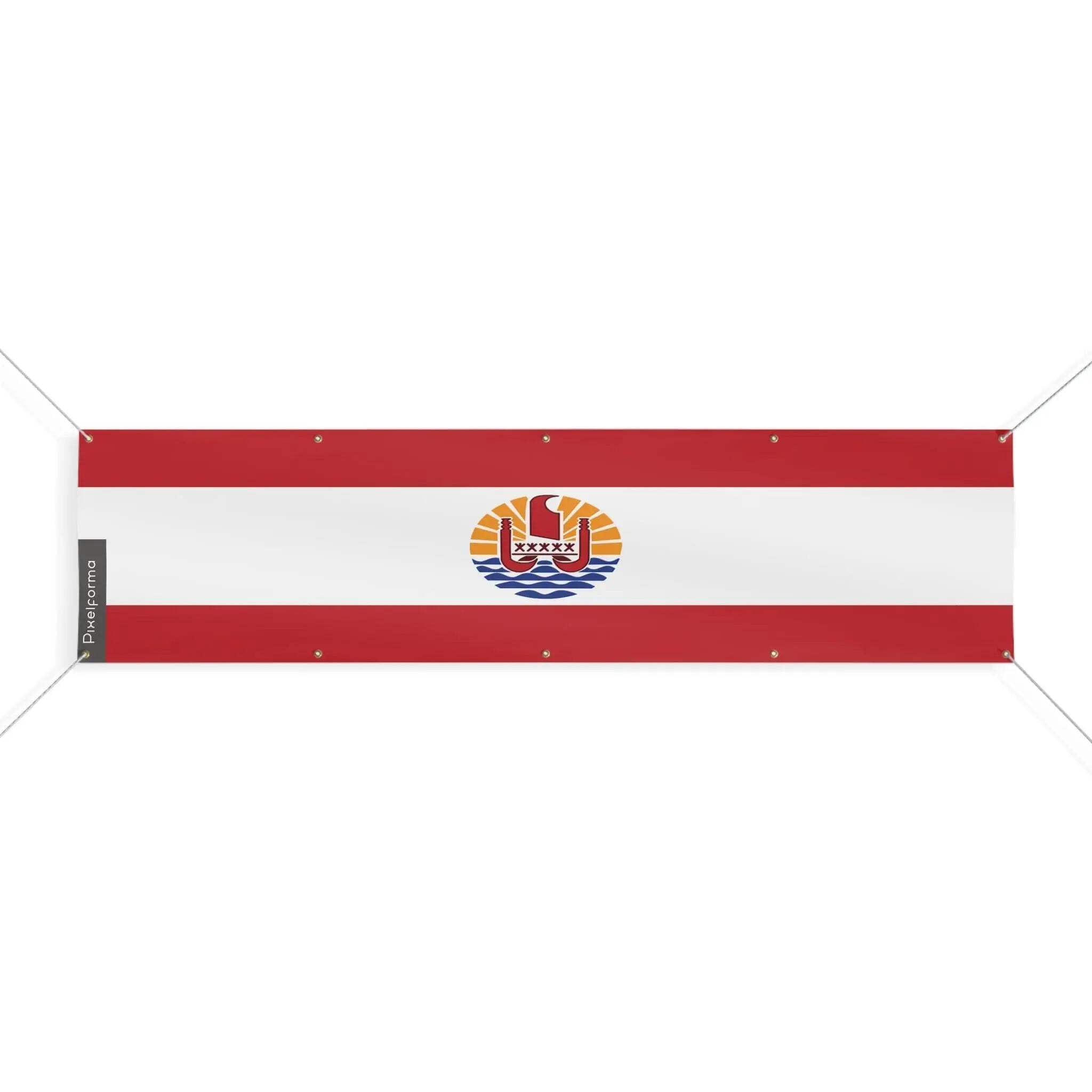 Drapeau Polynésie française de haute résistance avec 10 oeillets