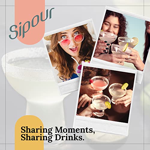 Margarita Glasses Set Of 4 (13.8 Oz) – Hand-Blown Cocktail Glass Set – Lead-Free Crystal Glassware – Modern Home & Party Hosting Drinkware – Birthday, Housewarming & Engagement Gift #TOP5